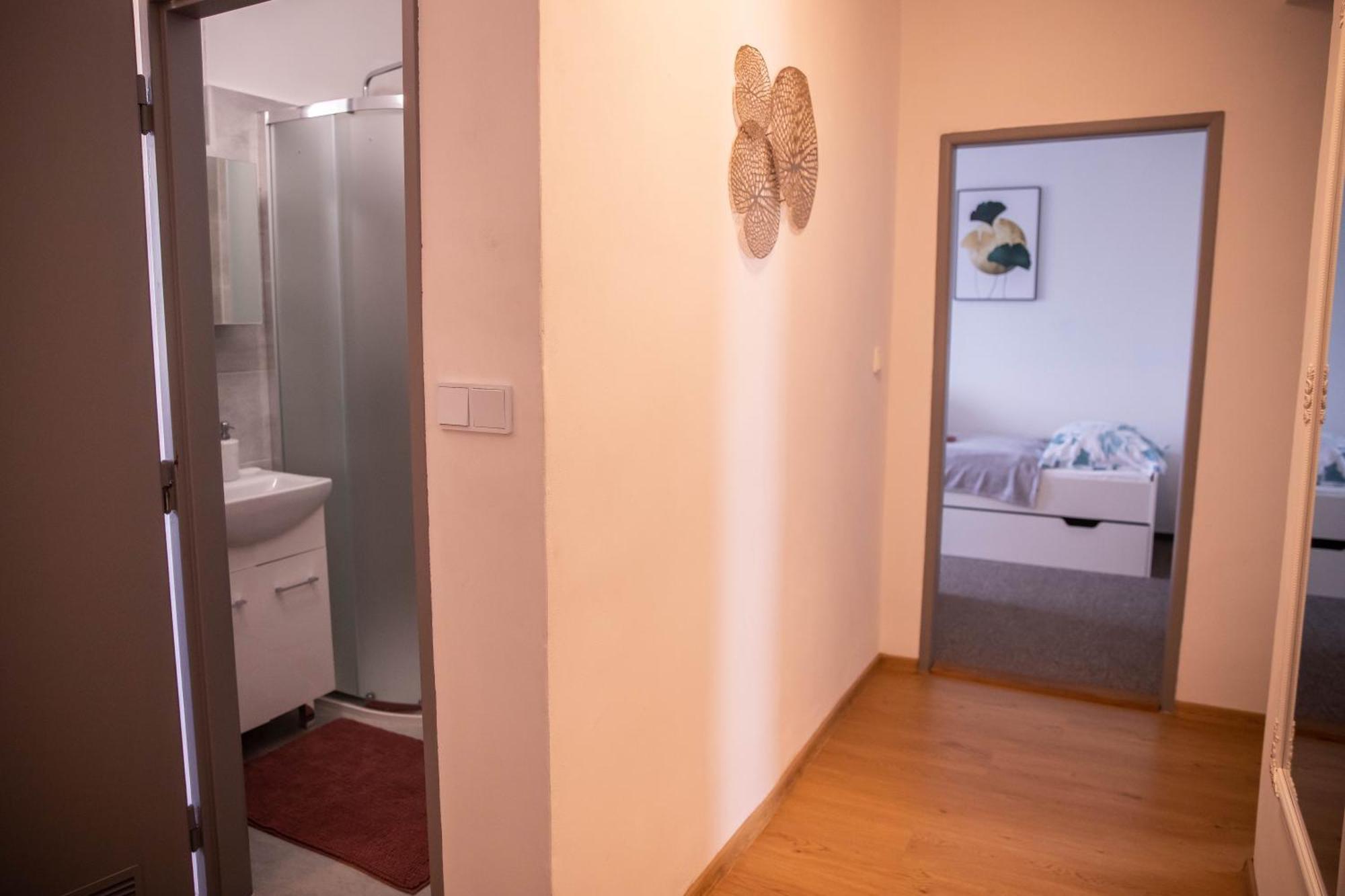 Prostorny Byt V Centru U Reky, 2 Loznice, Balkon Hradec Králové Kültér fotó